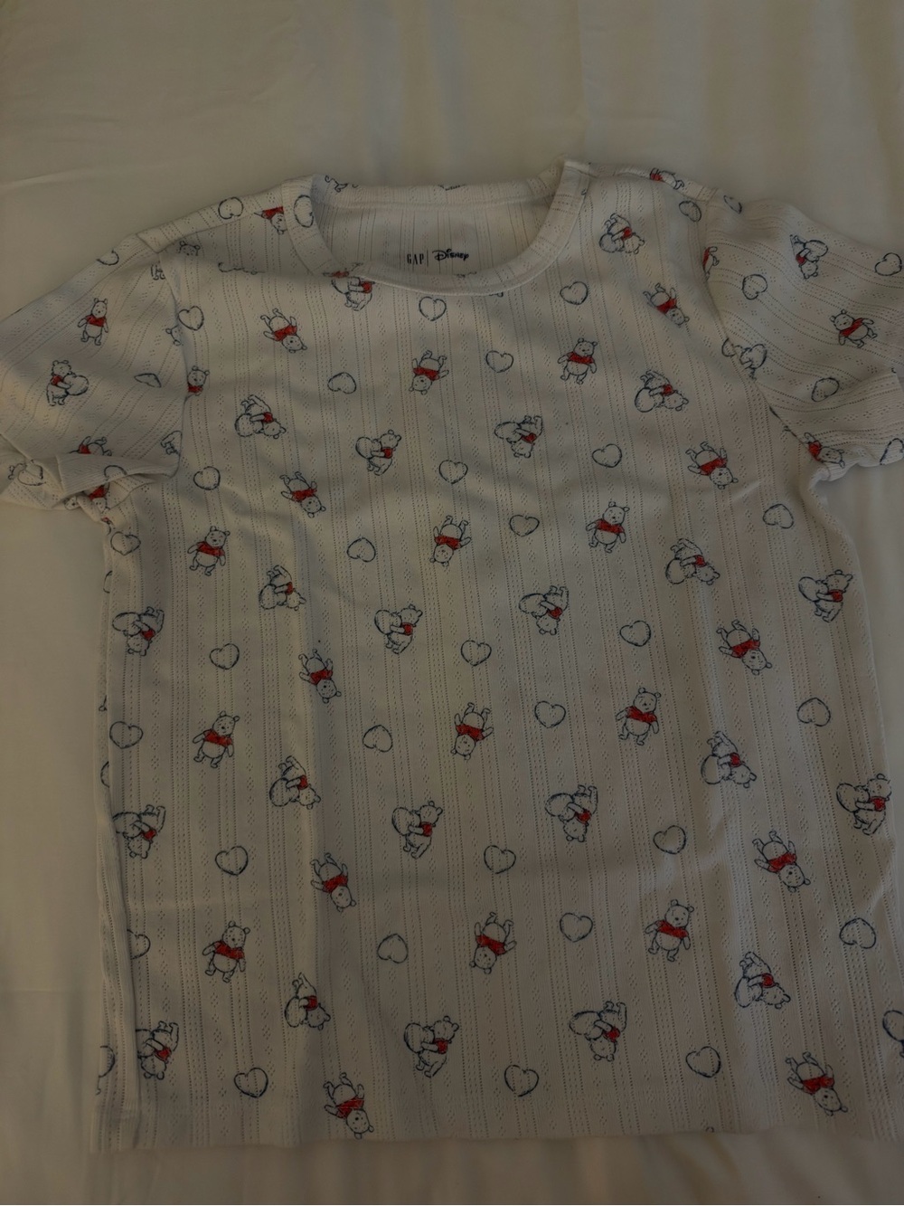 GAP Disney White Winnie the Pooh Graphic Tee & pants pointelle